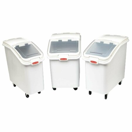 RAZOREDGE 2.75 Cu Ft Ingredient Bin with Slanted Lid - White RA3580924